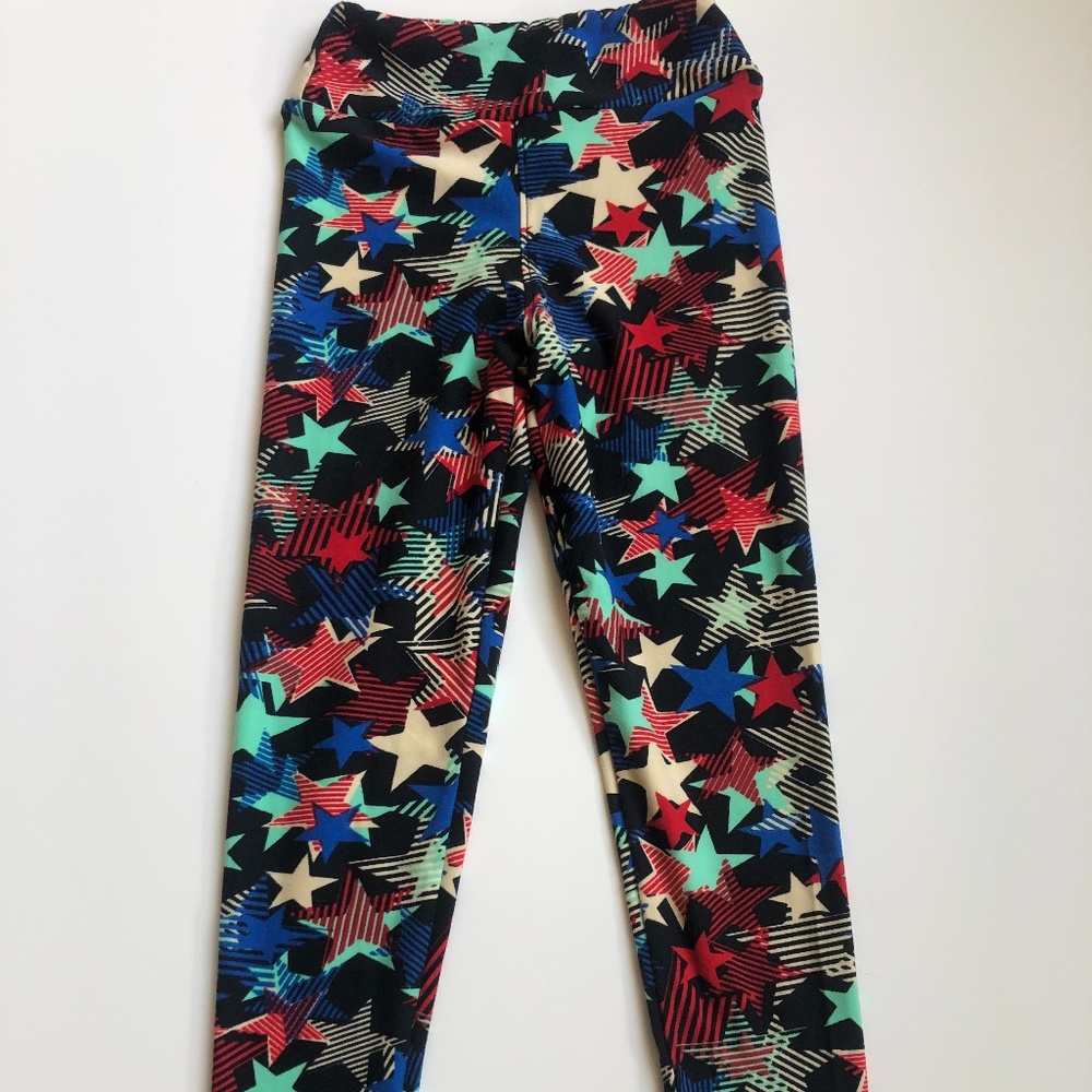 Lularoe Small/CH American Patriotic Star Leggings